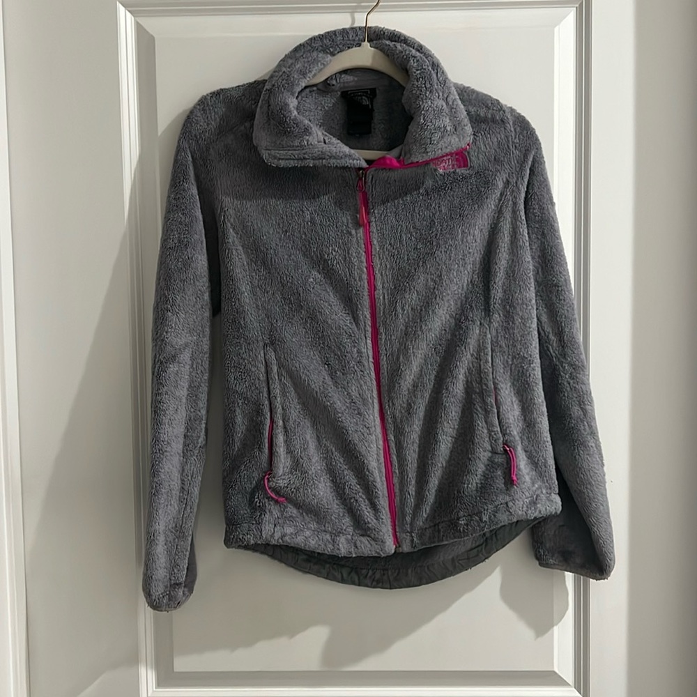 Gray & Pink North Face Jacket